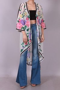 Flower hi-lo Cover Up